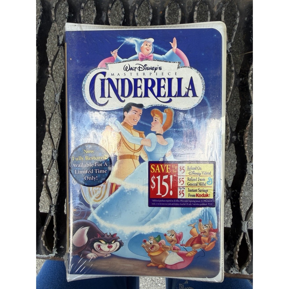Cinderella VHS 1995 Clamshell Masterpiece Ed New Sealed